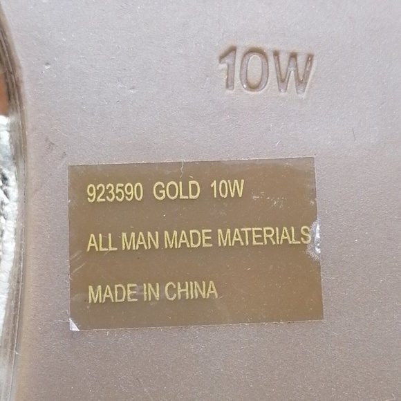 Lane Bryant Womens Wedge Heel Thong Sandal Silver/Multicolor Cushioned Sz‎ 10 W - Picture 9 of 9